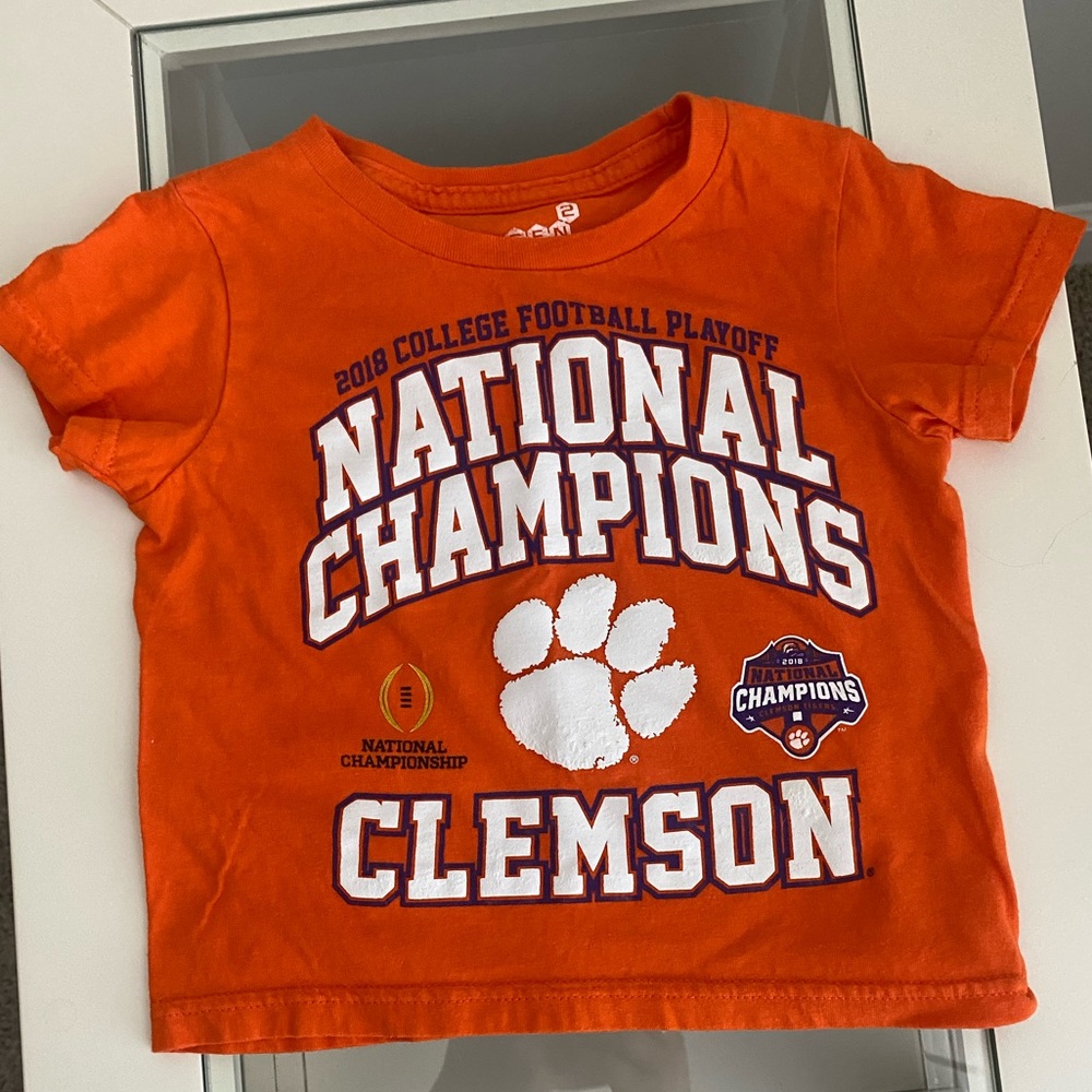 Clemson 2T T-shirt Orange 'National Champions'